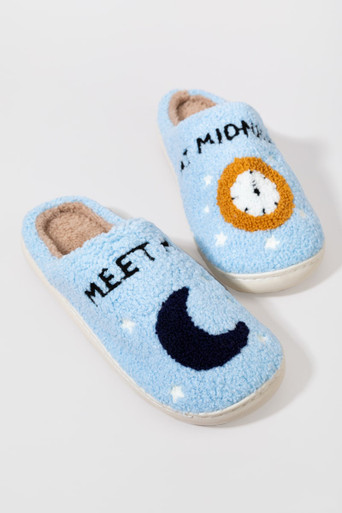 Bride Pearl Embellished Fuzzy Slip Ons