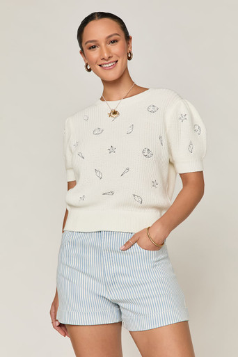 Aida Single Button Shorts