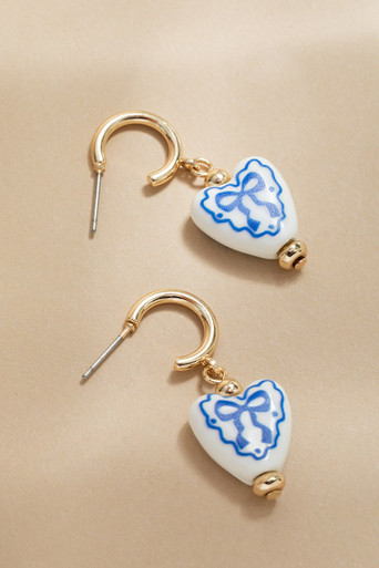 ピアス Melting Heart Earring Melted Heart Earring For Women Stainless Steel Drop Earrings