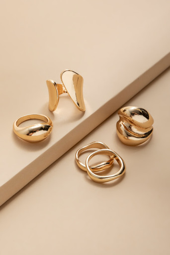 Michelle Gold Ring Set