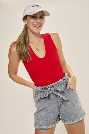 Aida Single Button Shorts