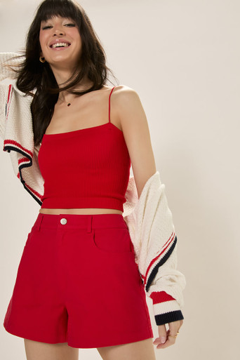 Aida Single Button Shorts