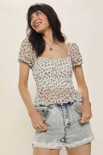 Aida Single Button Shorts