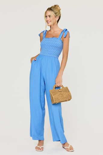 Lora Smocked Jumpsuit