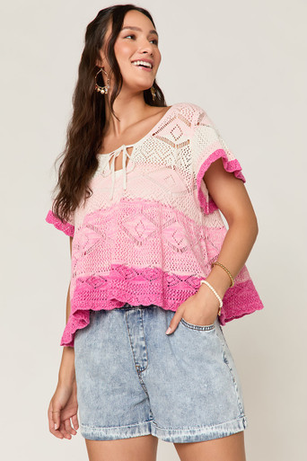 Holly Striped Sweater Tee