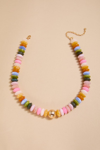 Alison Single Strand Beaded Necklace