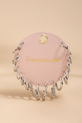 Esme Silver Hoop Earring Pack