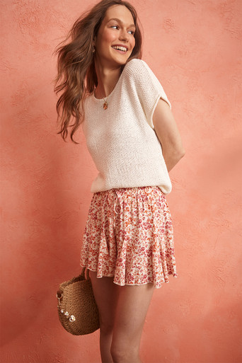 Aida Single Button Shorts