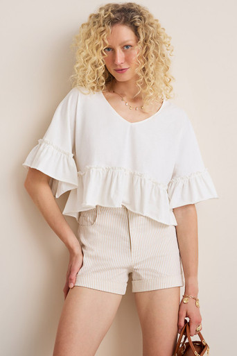 Aida Single Button Shorts