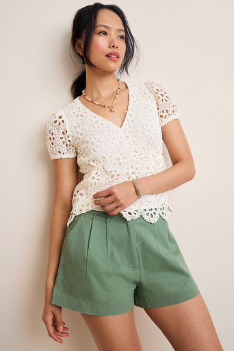Aida Single Button Shorts