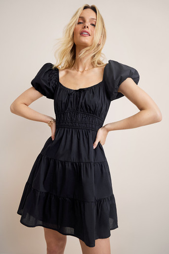Emmie Puff Sleeve Floral Mini Dress