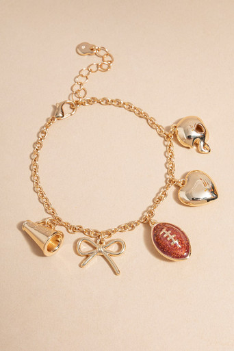 Football Charm Bracelet