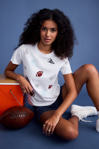 Football Icon Graphic Tee