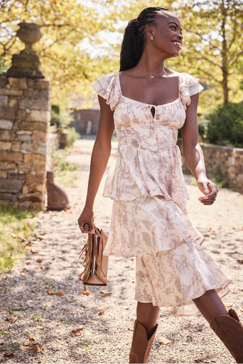 Jackie Strapless Floral Maxi Dress