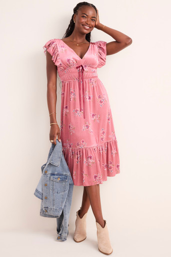 Jackie Strapless Floral Maxi Dress