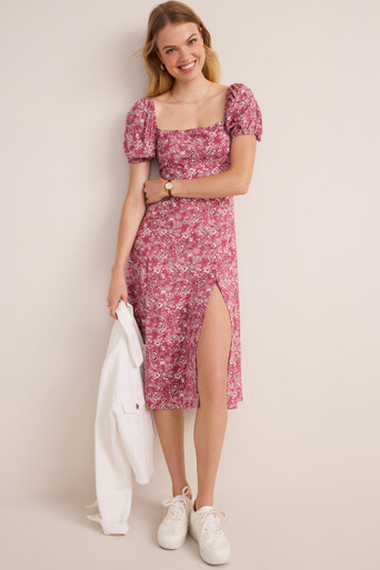 Jackie Strapless Floral Maxi Dress