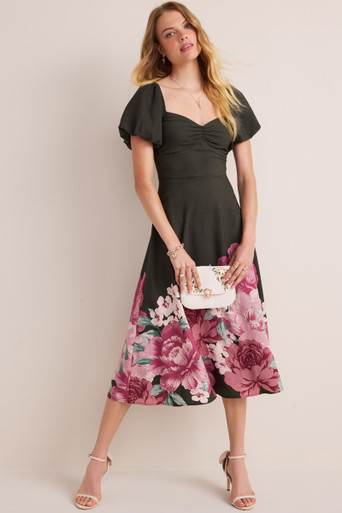 Jackie Strapless Floral Maxi Dress