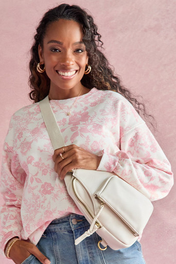 Brie Front Zipper Sling Backpack | francesca's®