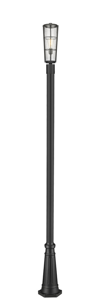 Z-Lite 1 Light Outdoor Post Mounted Fixture - 591PHB-519P-BK