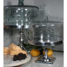 Catering Stand with Cloche in Aluminum - Small