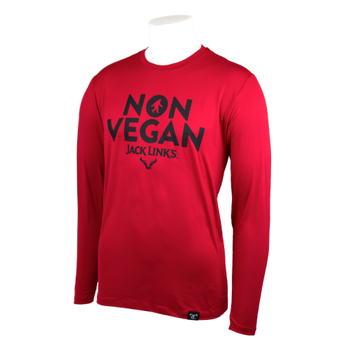 Non Vegan LS Performance Tee - Red