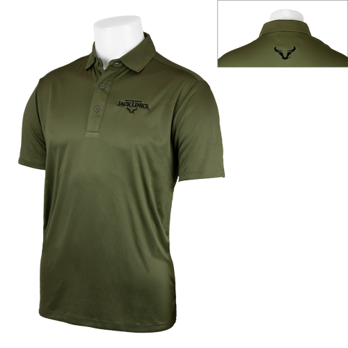 Jack Link's Standard Logo/Steer Horn Polo - Olive