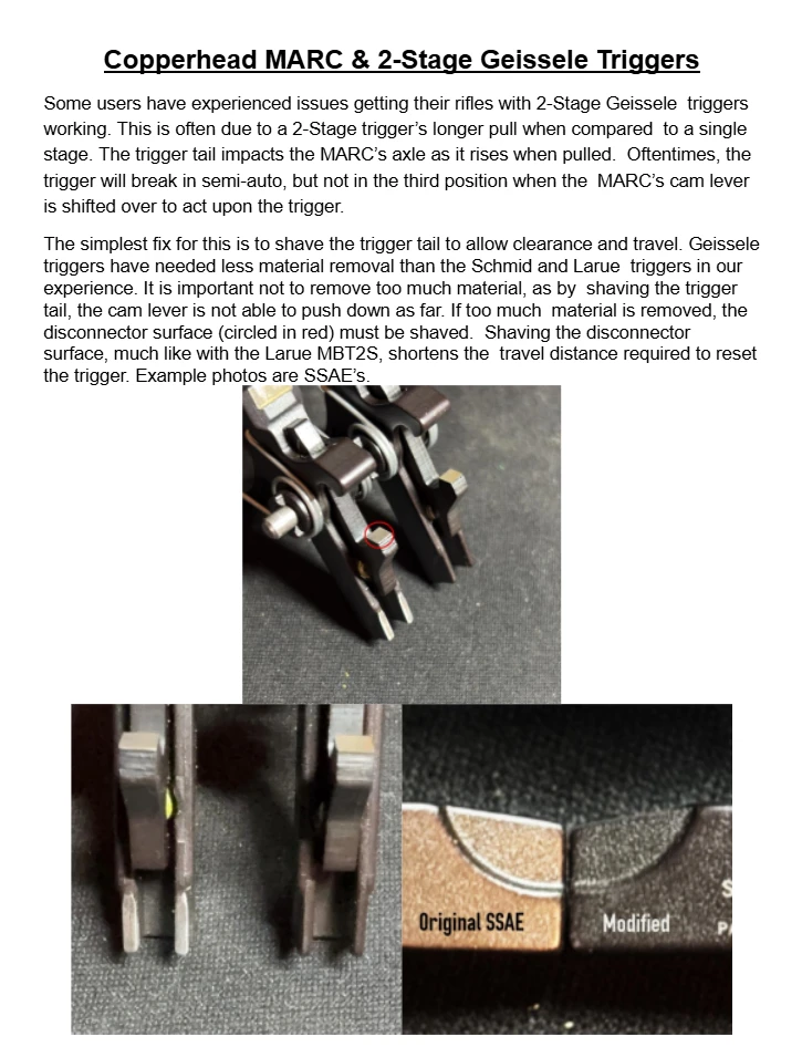 Geissele 2 Stage Trigger Mod Document 