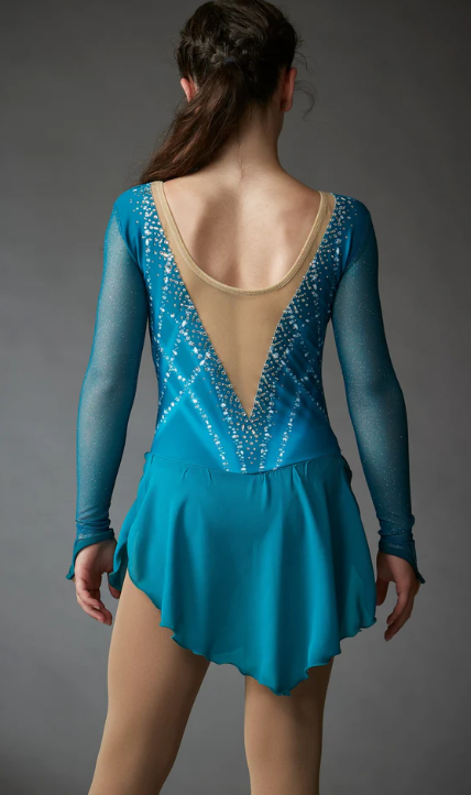 beautiful royal blue prom dresses 610 Fringe of Frost Skating Dress by Jerry's main image 1