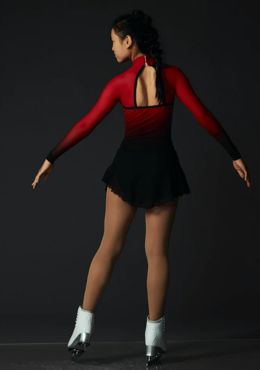 Classic Faded Red Skating Dress - Houston Skate & Sports Orthotics Center