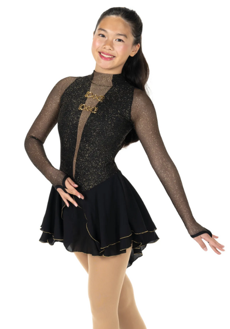Glint of Gold figure skating dress