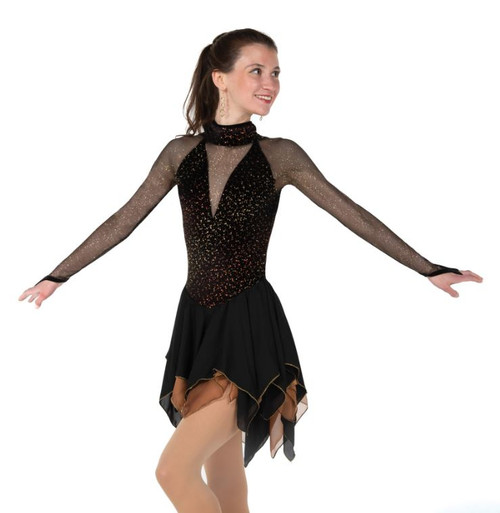 Blackened Bronze Skating Dress