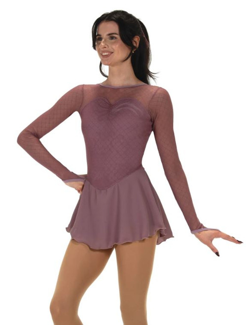 Mauve Overmesh Dress