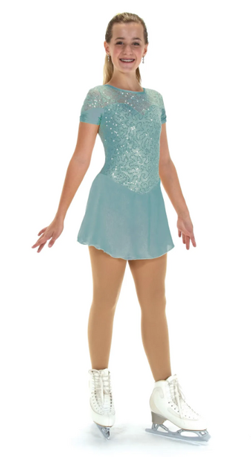 Softly Sequins Dress - Sea Mist