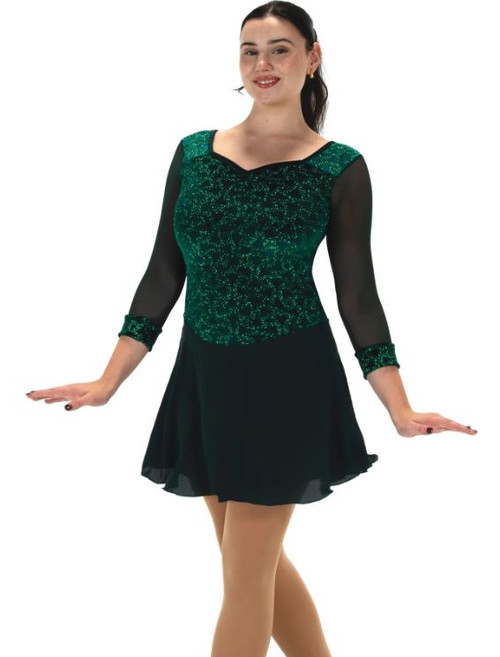 Sheen of Green Skating Dress