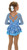 Back of Sugar Sweet Dress - Blue