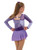 Back of Brilliance Skating Dress - Crocus Purple