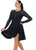 Lilt over Lace Ice Dance Dress - Black Star