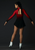 Classic Faded Red Dress - Back