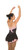 Back of pink Sequin Splash Skating Dress