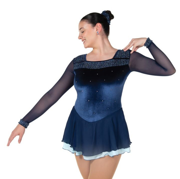 Quadrangle Skating Dress - Indigo Blue