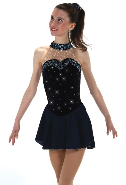 Crystal Strands Skating Dress