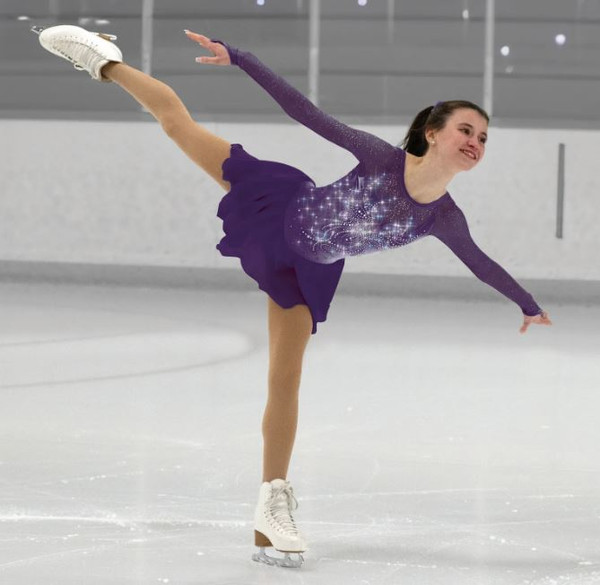 Mythical Skating Dress - Purple