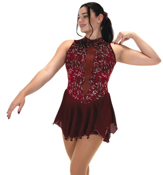 Scarlet Scallops Skating Dress