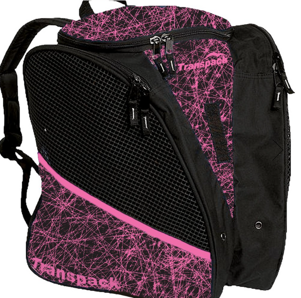 Pink Scratched Ice Transpack Bag