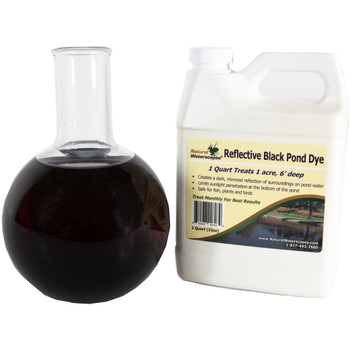 Reflective Black Pond dye for reducing sunlight penetration Reflective Black Pond dye for reducing sunlight penetration