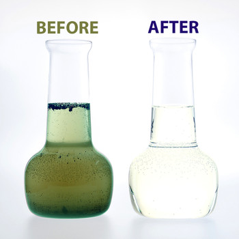 Beneficial pond bacteria digest nutrients and clear water Beneficial pond bacteria digest nutrients and clear water