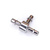 Tube Fitting, Ni/Brass, Tee, 1/16" B X 1/16" B X 1/16" B