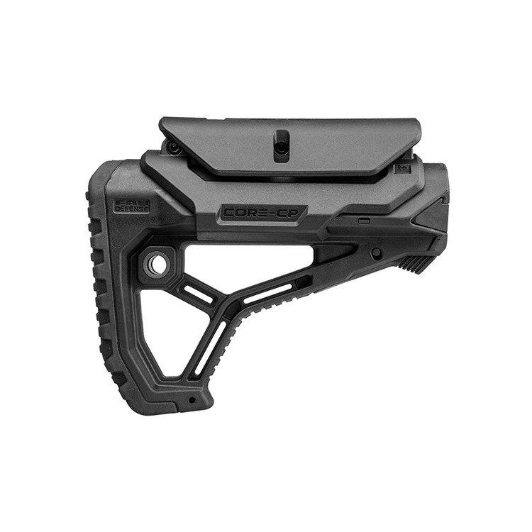 fab defense gl-core ar15 buttstock with cheek riser