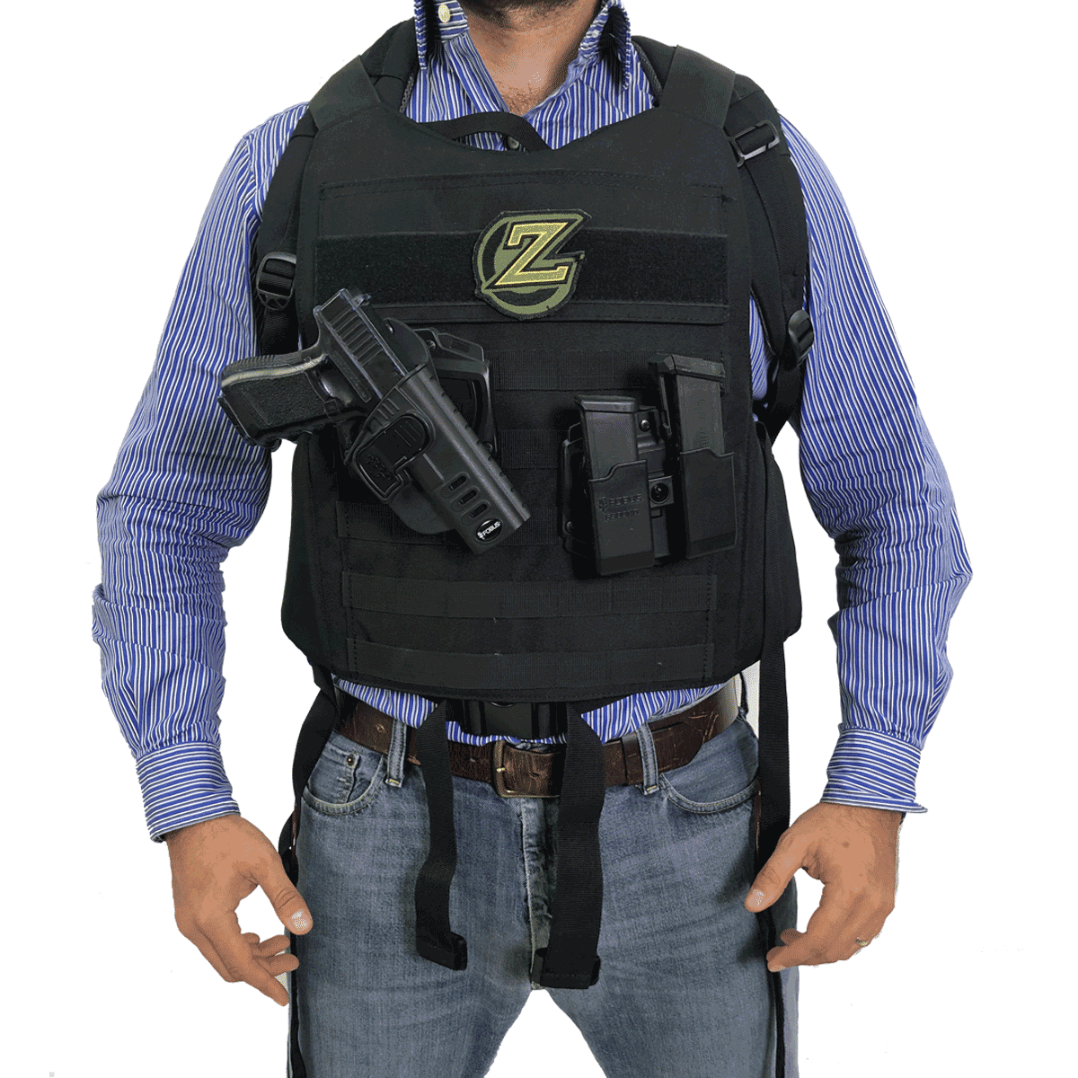 IIIA Masada Full Body Armor/Bulletproof Backpack/Vest FAB Defense