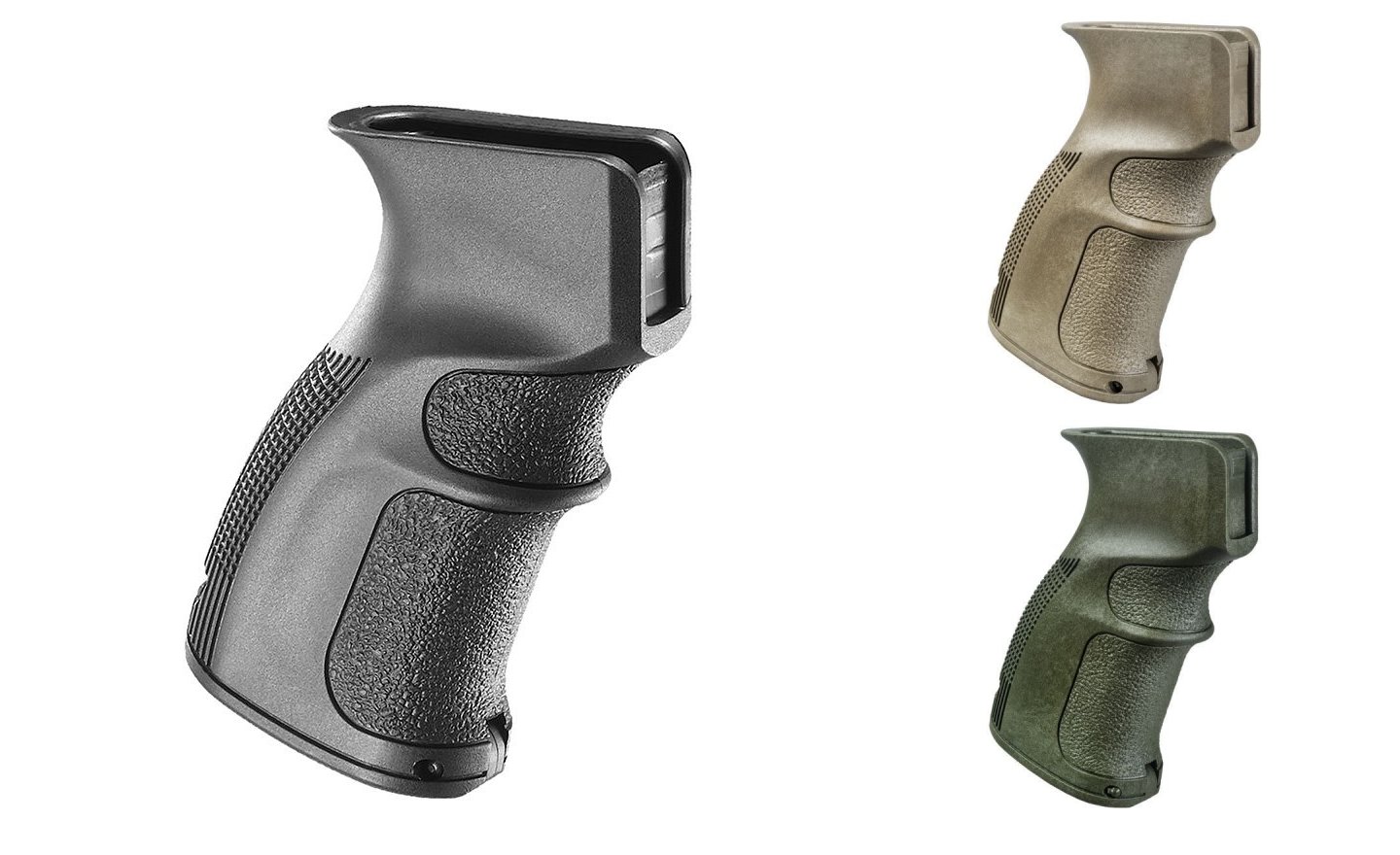 Poignée pistolet ergonomique caoutchoutée FAB Defense AGR-47 pour